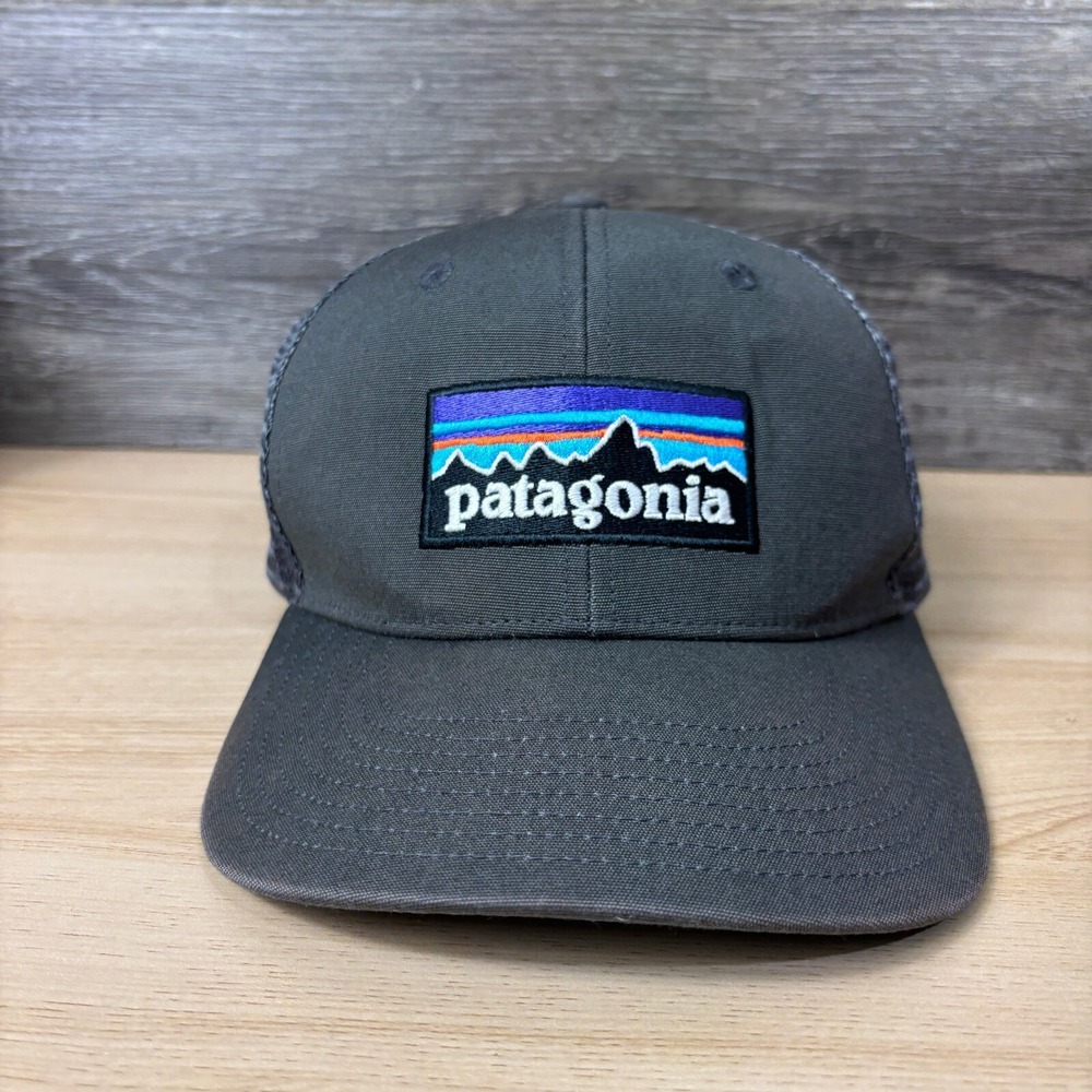 Patagonia Hat Cap Snap Back Gray Trucker Outdoors Hiking Mens